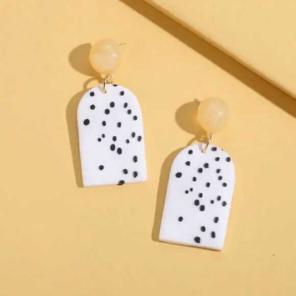 2/$21 Ladies Polka Dot Earrings - Picture 2 of 6
